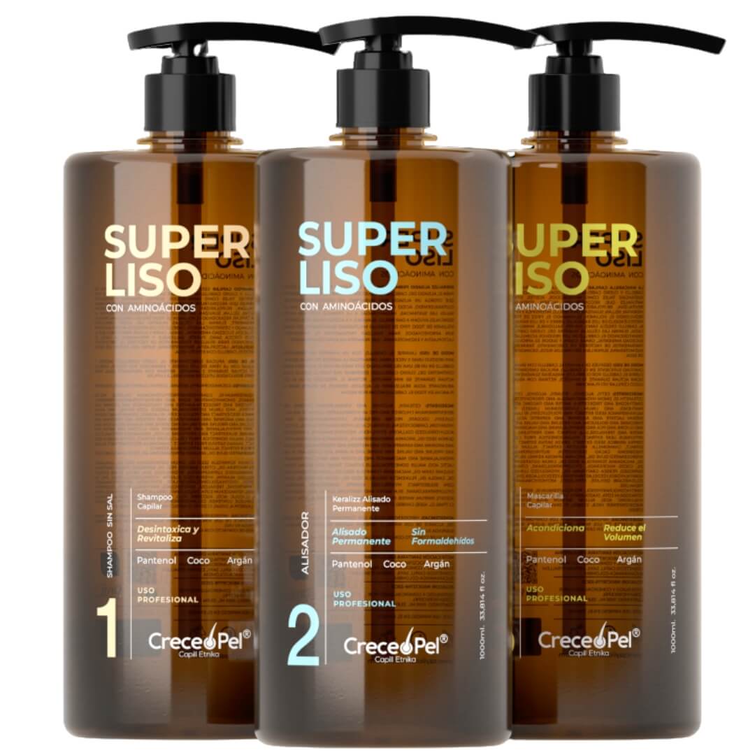 Super Liss Aminoacidos De Keratina Para El Cabello KIT PASOS