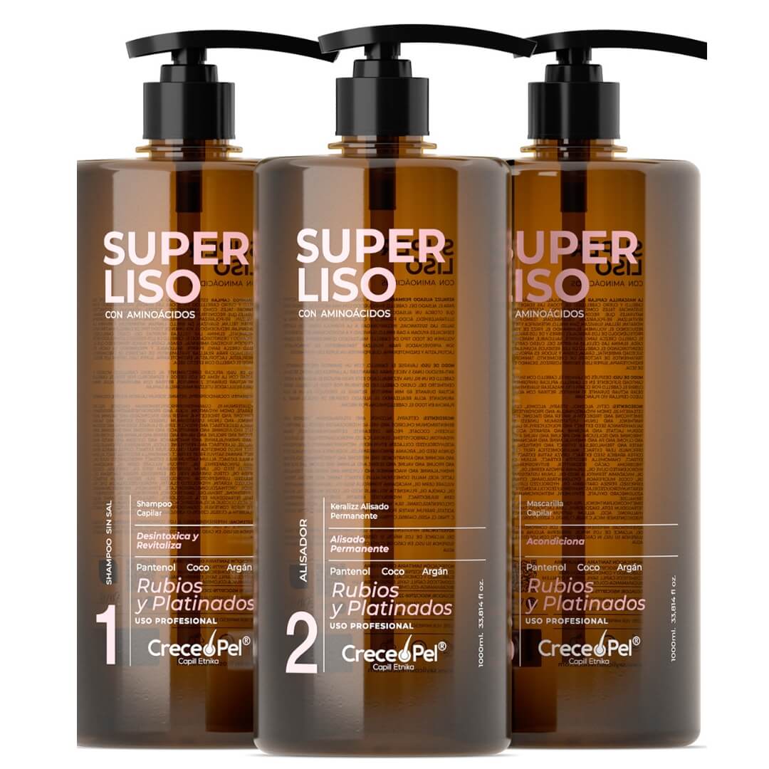 combo alisador rubios platinados 1000ml + ampolletas