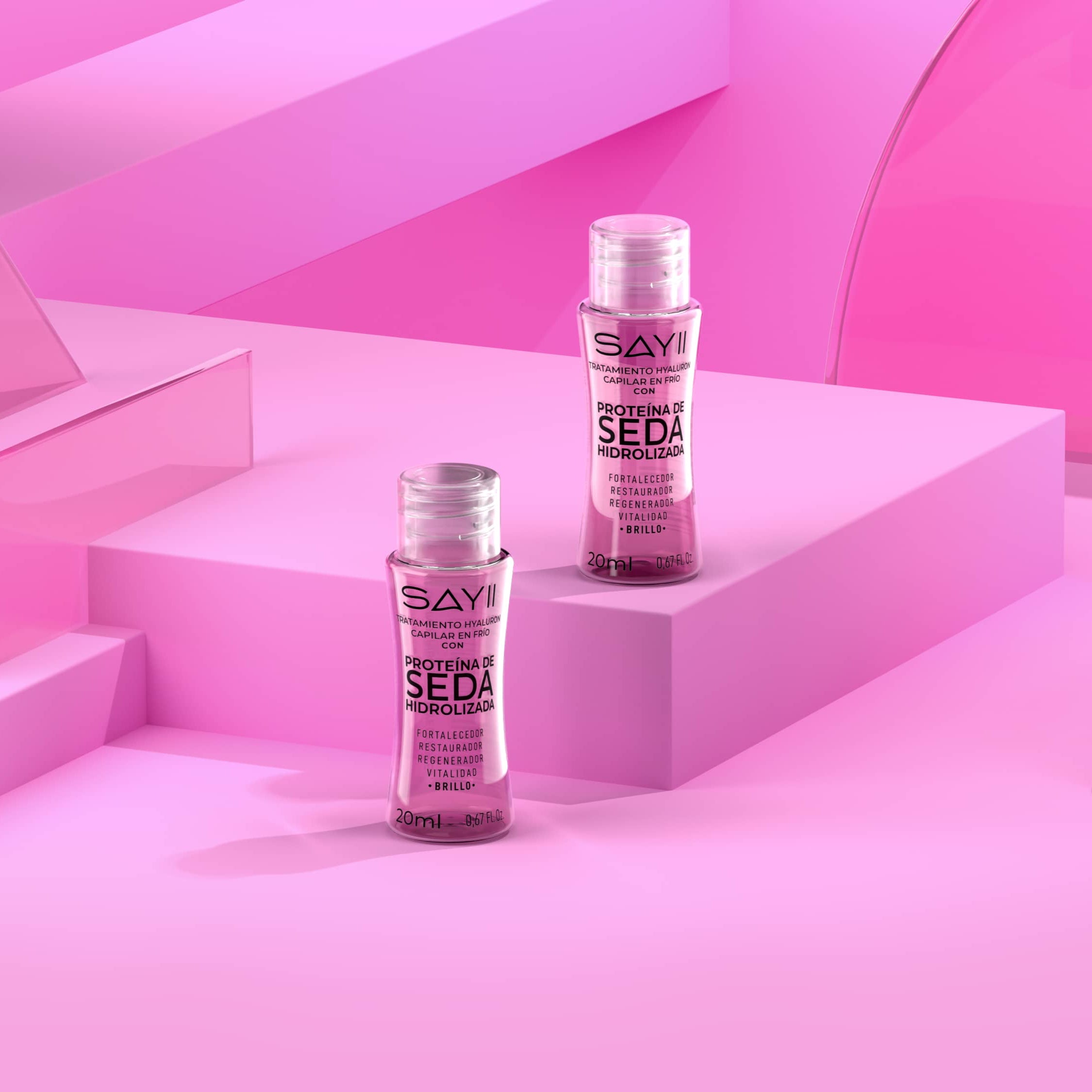 Ampolla capilar SAYII para restaurar suavidad y fuerza al cabello.