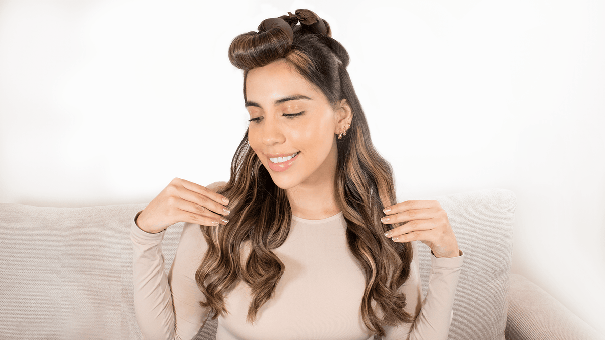 Set Champán de Ondas Sin Calor en Satín | Ondas Perfectas sin Plancha ni Rizador - SAYII