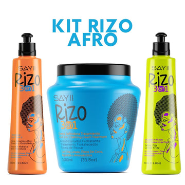 KIT Cabello AFRO Cuidado y Mantenimiento SAYII Rizo 3 EN 1 - SAYII  kit capilar para cabello afro sin definición