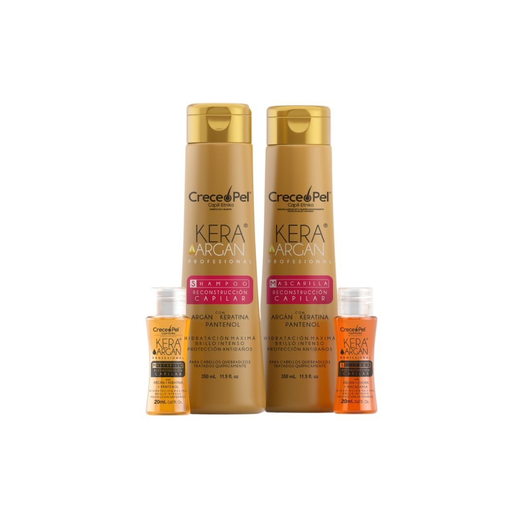 🎁 Kit Kera Argan Crecepel – Reparación y Nutrición para Cabello Seco y Procesado (20% off) - SAYII