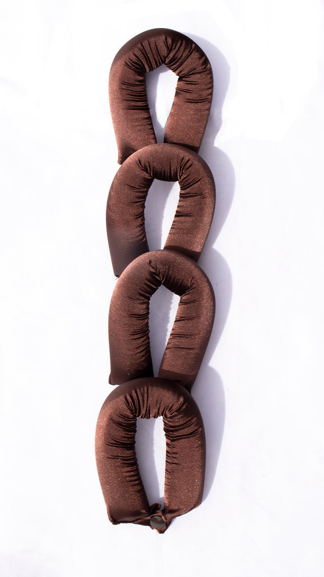 Set Mocca de Ondas Sin Calor en Satín | Ondas Perfectas sin Plancha ni Rizador - SAYII