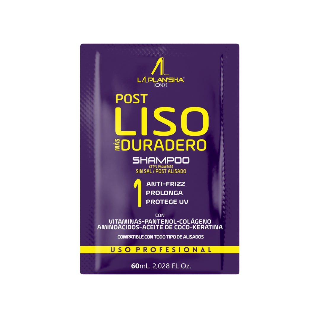 shampoo sachet Lactoplastia La Plansha Ionx alisado progresivo