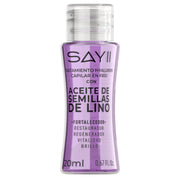 Ampolleta SAYII con aceite de lino – nutrición capilar sin calor.