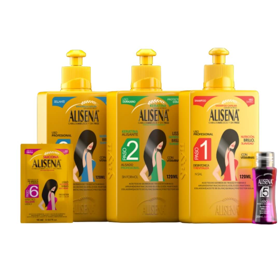🎁 Kit Keratina Alisena 120 ml – Liso Natural y Libre de Químicos Agresivos (30% off) - SAYII