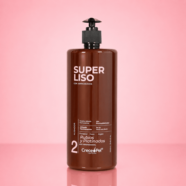 Alisador Aminoácidos Super Liso Rubios y Platinados Paso 2 Frasco 1.000 ml · Mayorista