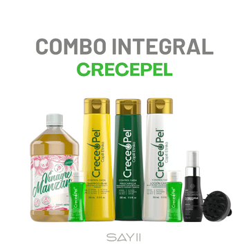 Combo Integral Crecepel – Tratamiento Anticaída y Crecimiento Capilar | SAYII - SAYII