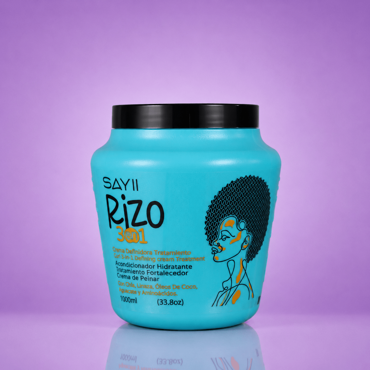 Kit Cabello Afro 4a-4c Rizo 3 en 1 - Hidratación, definición y control del frizz - SAYII