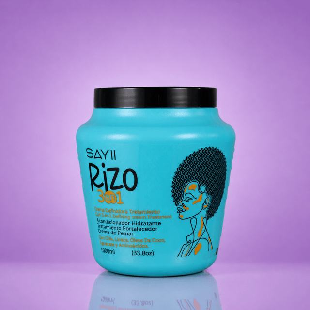 Crema Definidora Tratamiento Rizo 3 en 1 Afro (azul) 1.000 ml · Mayorista