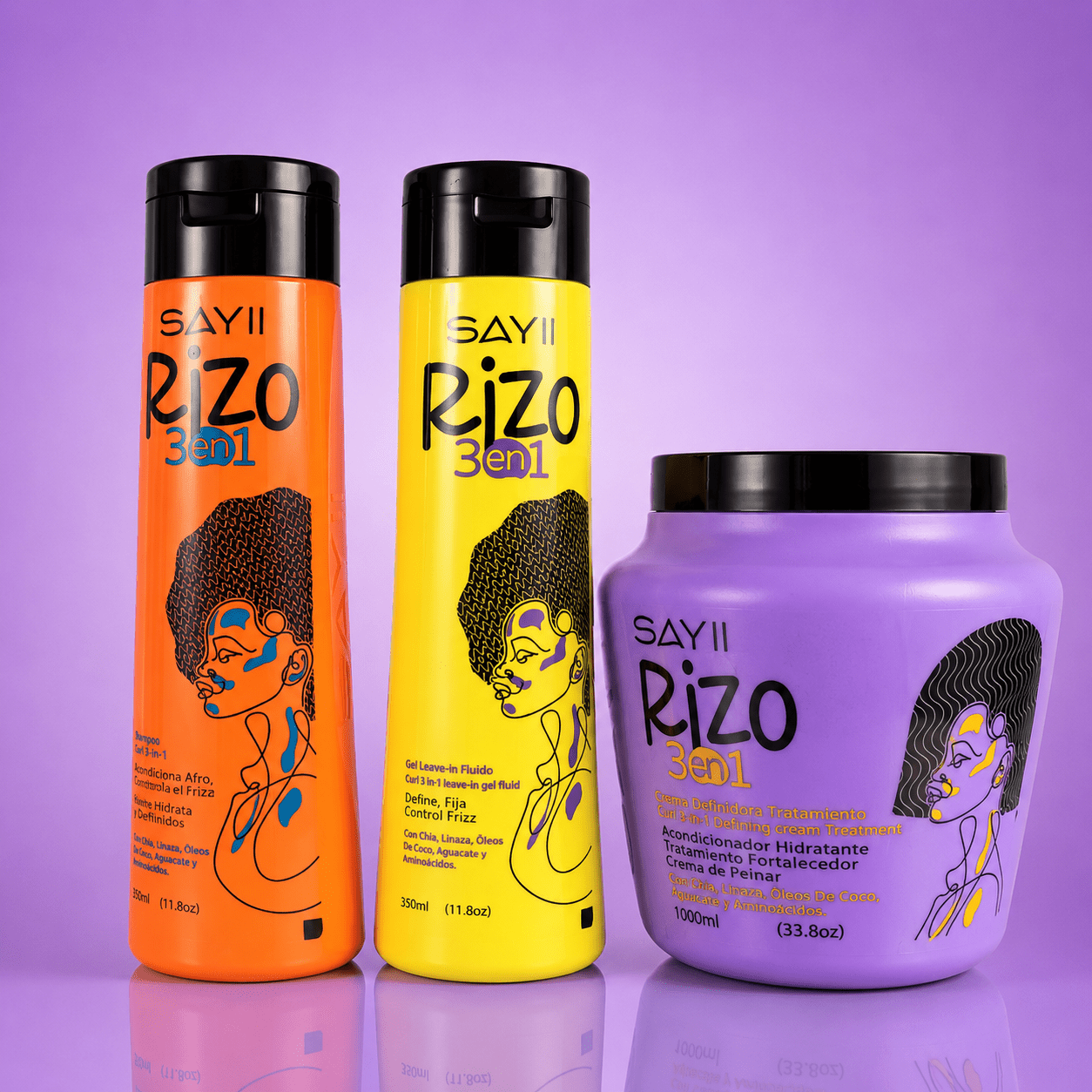 🎁 Kit Cabello Ondulado 2a-2c Rizo 3 en 1 - Nutrición, definición y control del frizz (20% off) - SAYII