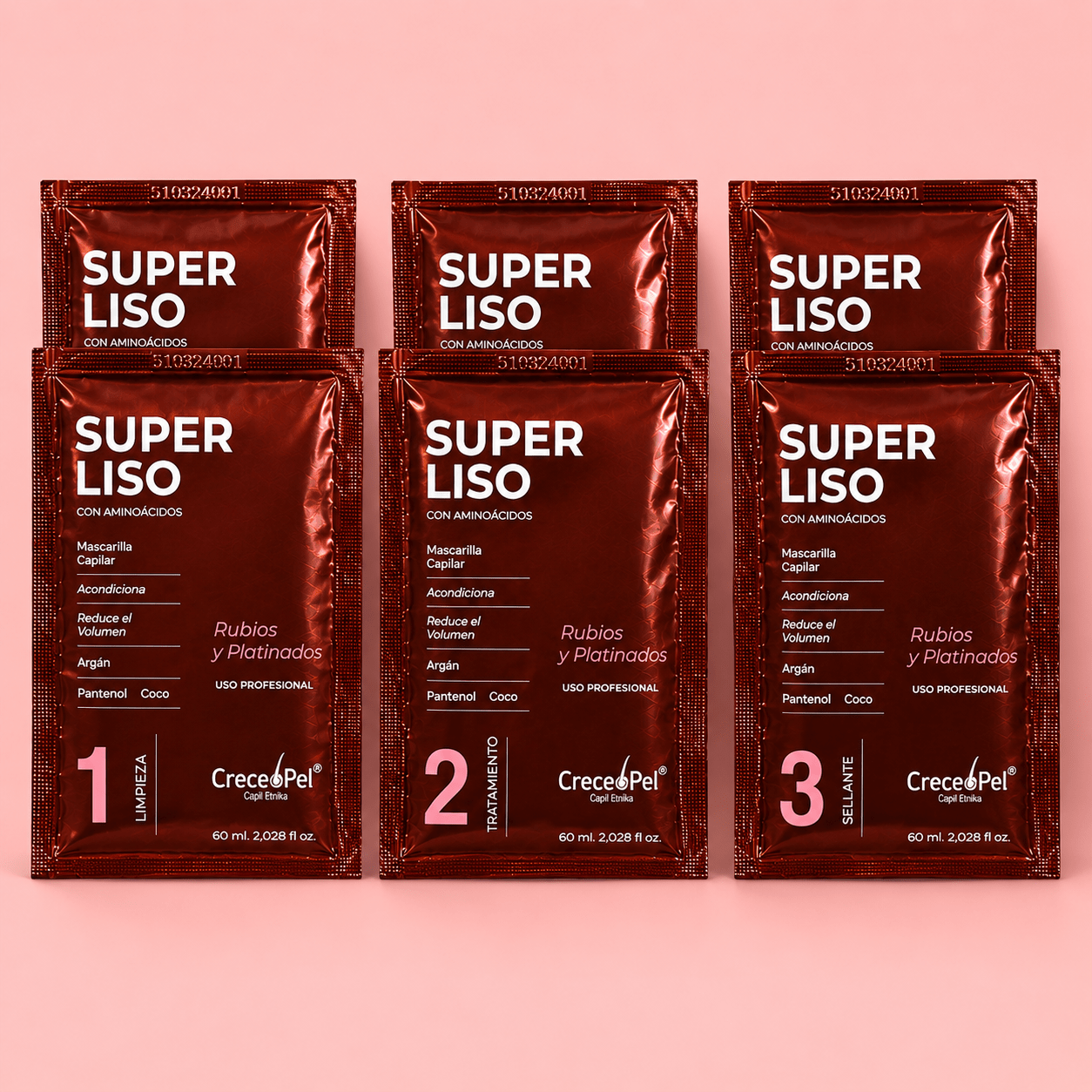 Combo Super Liso Aminoácidos Rubios y Platinados 120ml + Coctel Ampolletas Hyaluron Complex - SAYII