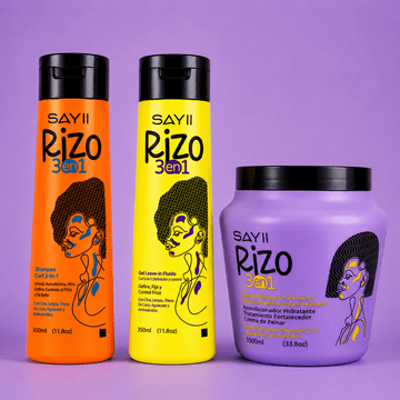 Kit Cabello Ondulado 2a - 2c Rizo 3 en 1 - Nutrición, definición y control del frizz - SAYII