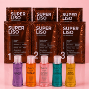 Combo KIT Super Liso Aminoácidos Rubios y Platinados 120ml + KIT Cóctel Ampollas Hyaluron Complex– Tratamiento Alisador y Reparador Capilar - SAYII