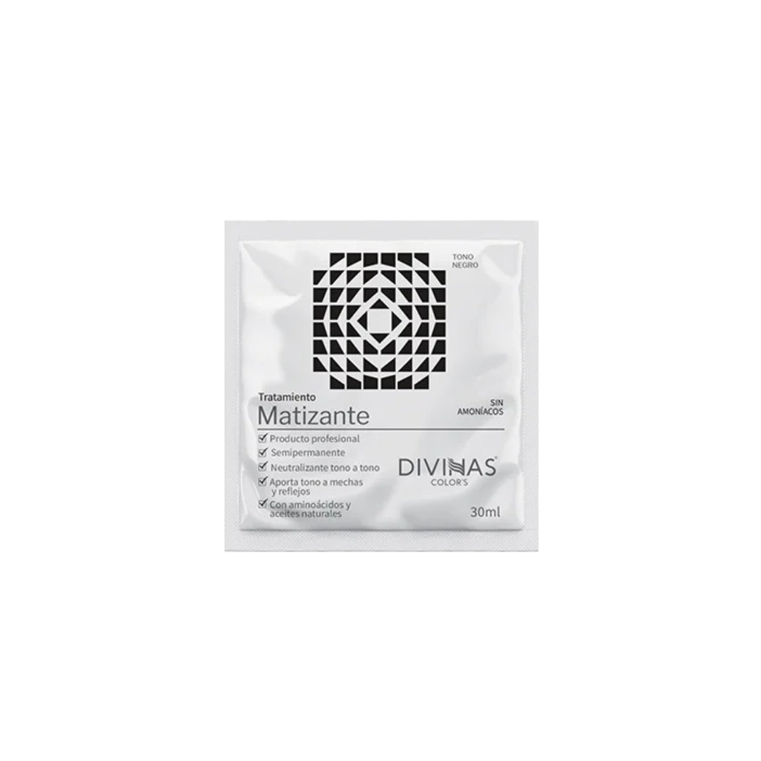 Mascarilla Negro Divinas Colors Sachet 30 ml · Mayorista