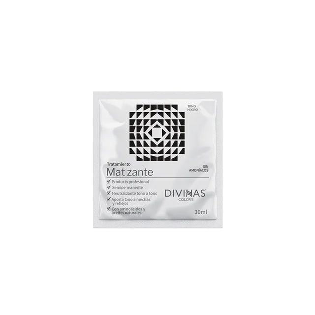 Mascarilla Negro Divinas Colors Sachet 30 ml · Mayorista