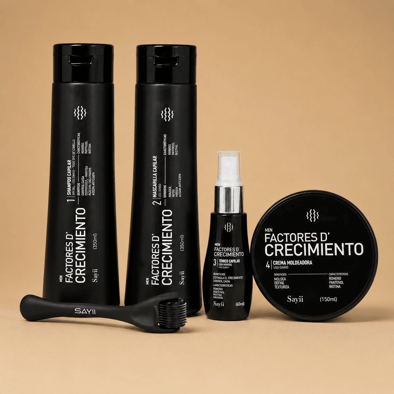 🎁 Kit Factores D’Crecimiento – Tratamiento intensivo anticaída y fortalecedor capilar (20% off) - SAYII