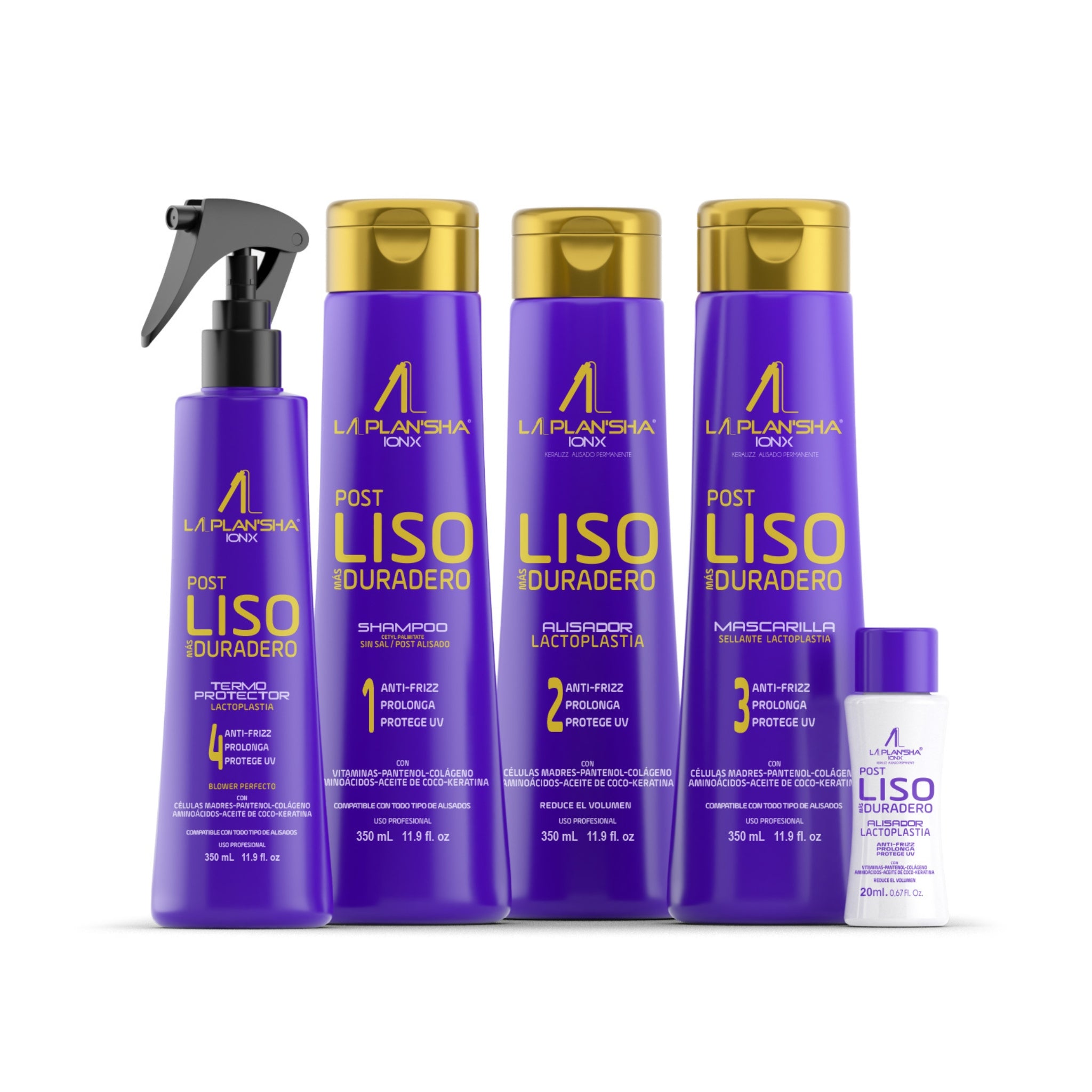 Kit La Plansha Ionx Alisado Progresivo Lactoplastia 350 ml – Anti - Frizz - SAYII