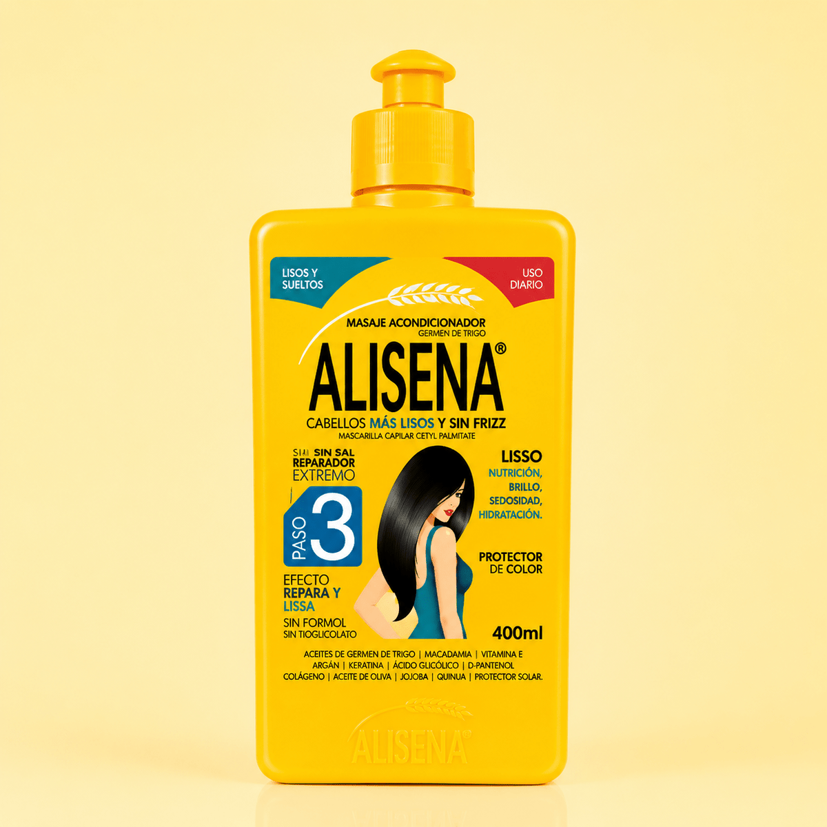 Mascarilla Sellante Alisena Paso 3 Frasco 400 ml · Mayorista