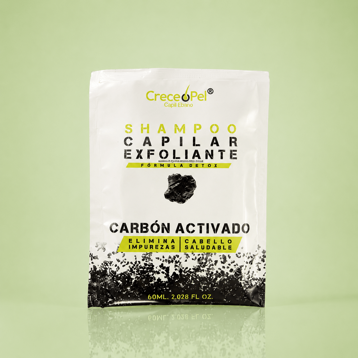 Shampoo Exfoliante Carbón Activado 60ml – Limpieza profunda y desintoxicación capilar - SAYII