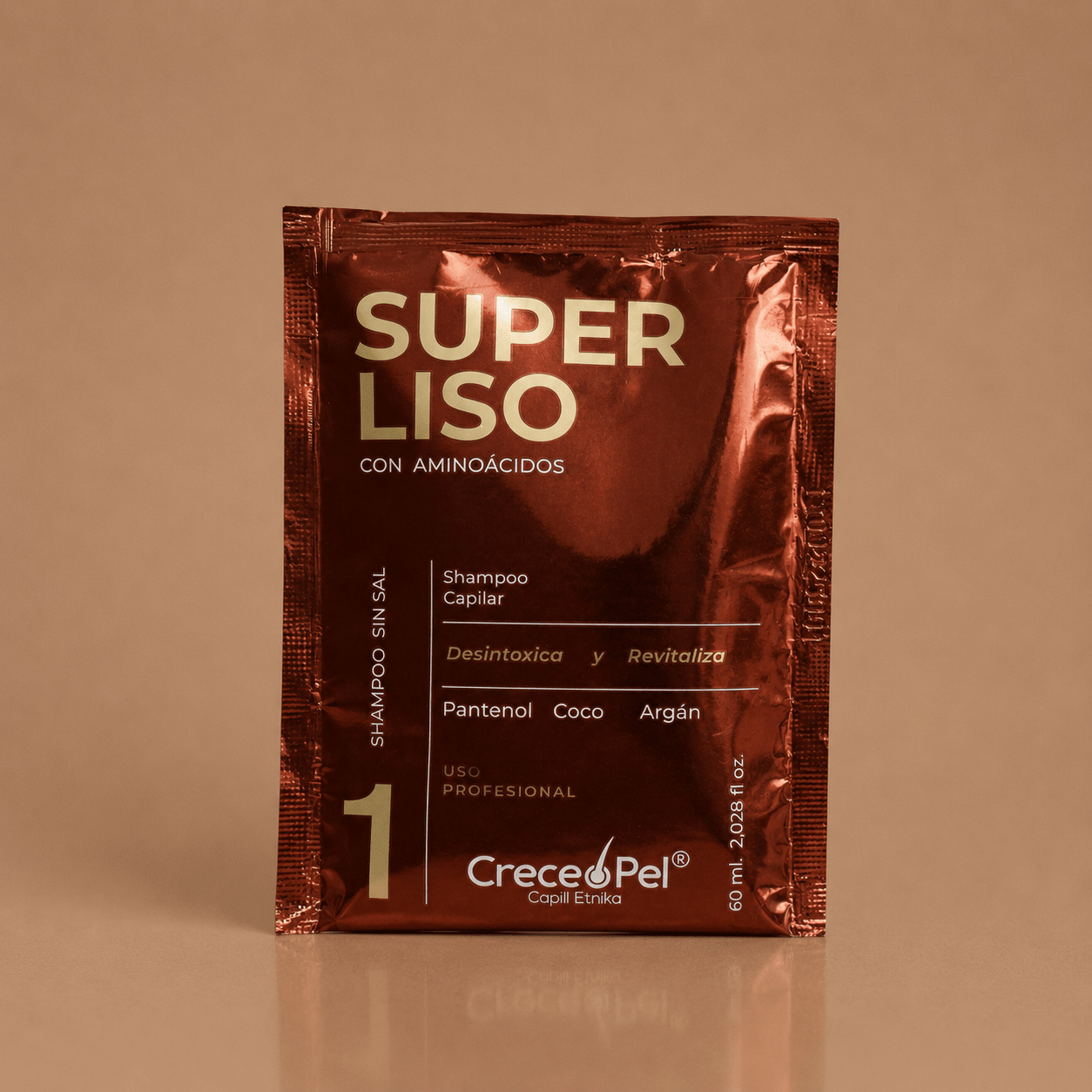 Shampoo Super Liso Aminoácidos 60ml Paso 1 – Alisado Orgánico Profesional - SAYII