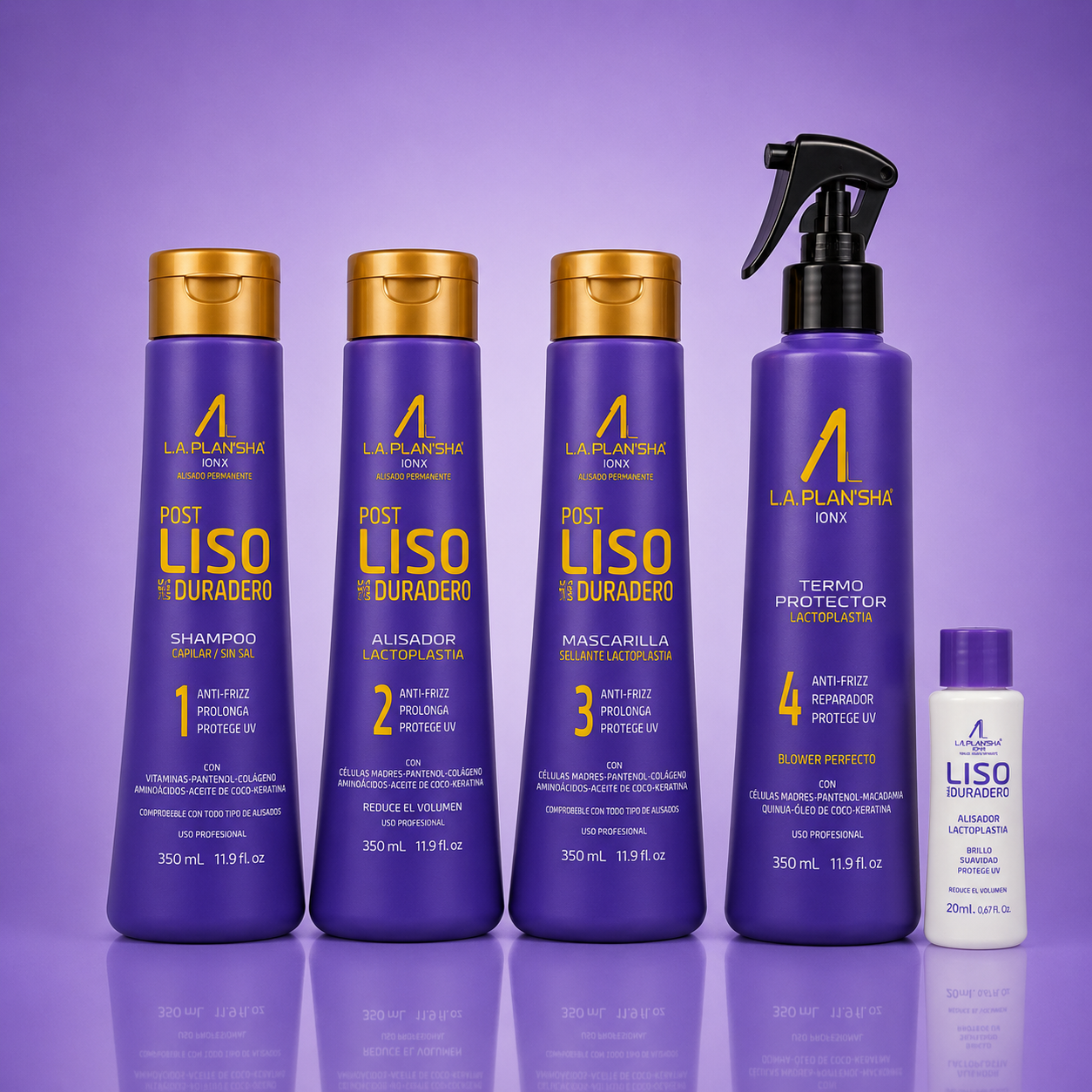 Kit Anti-Frizz La Plansha Ionx Lactoplastia 350 ml-Alisado Progresivo