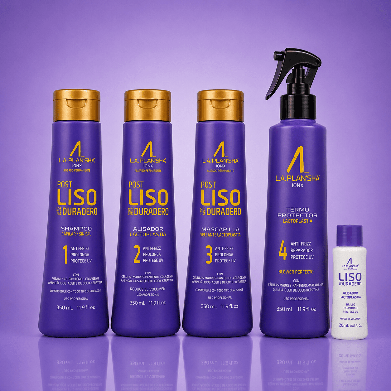 🎁 Kit Anti-Frizz La Plansha Ionx Lactoplastia 350 ml-Alisado Progresivo (20% off) - SAYII