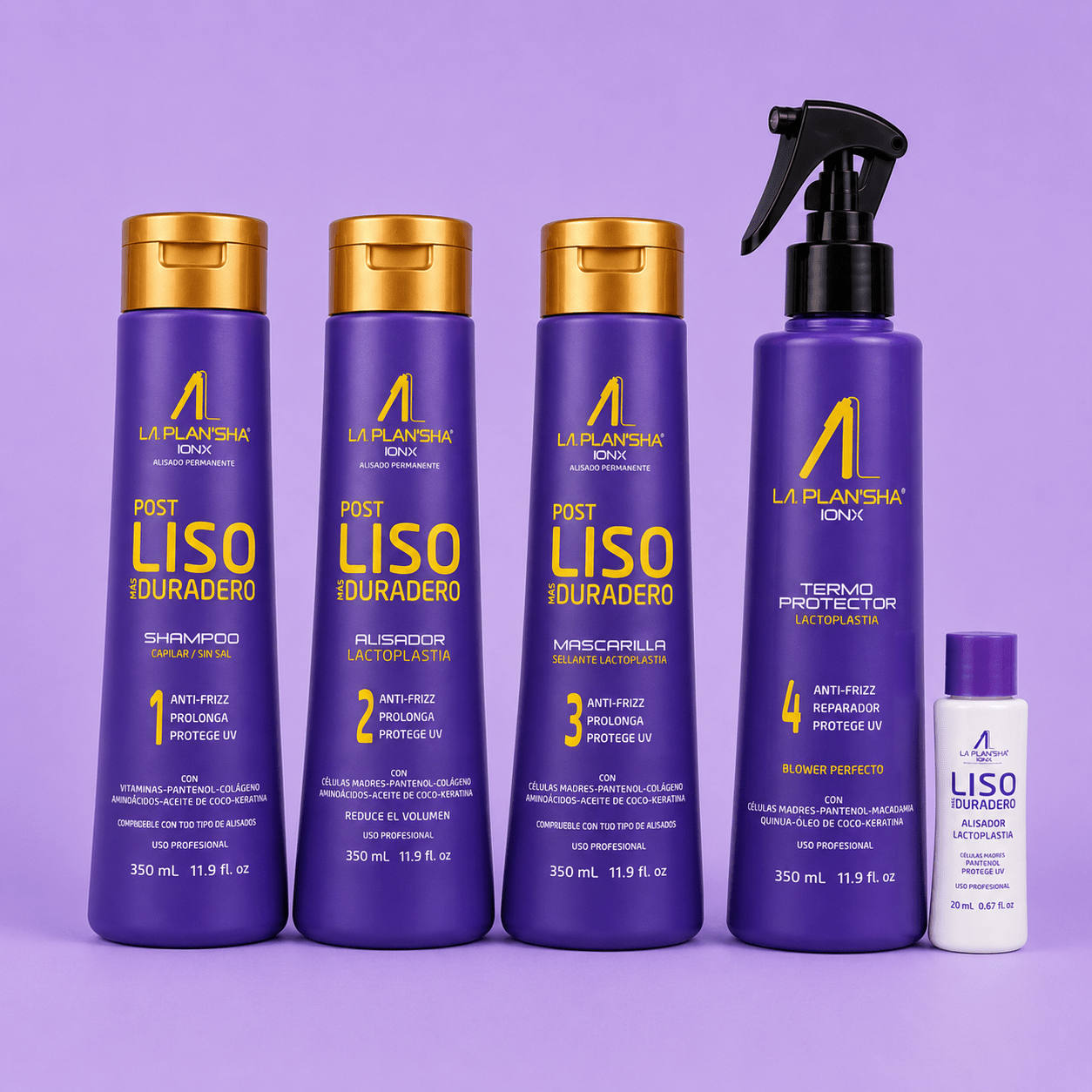 Kit Anti - Frizz La Plansha Ionx Lactoplastia 350 ml - Alisado Progresivo - SAYII