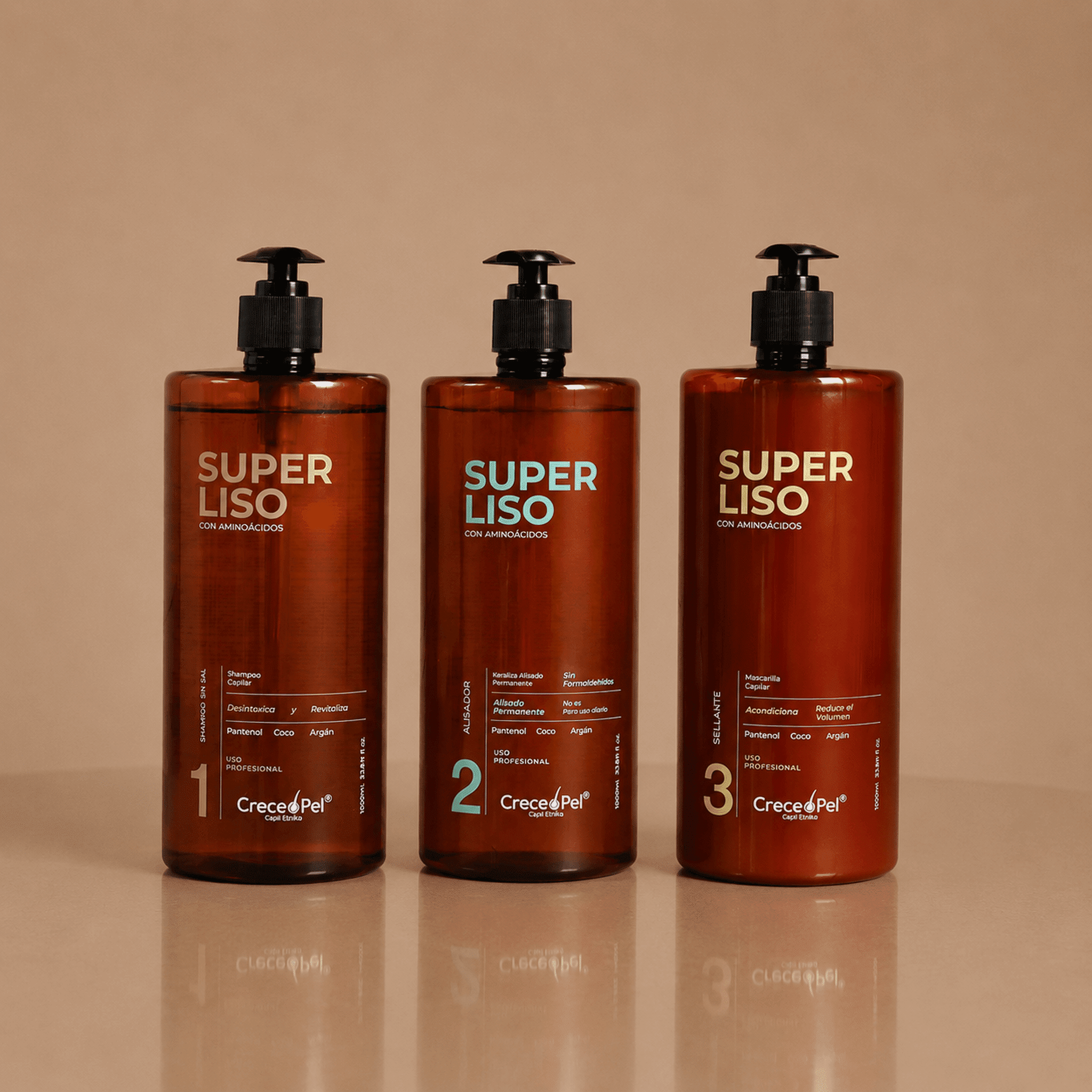 🎁 Combo Super Liso Aminoácidos 1000ml + Cóctel Ampollas Hyaluron – Tratamiento Alisador y Reparador Capilar (20% off) - SAYII