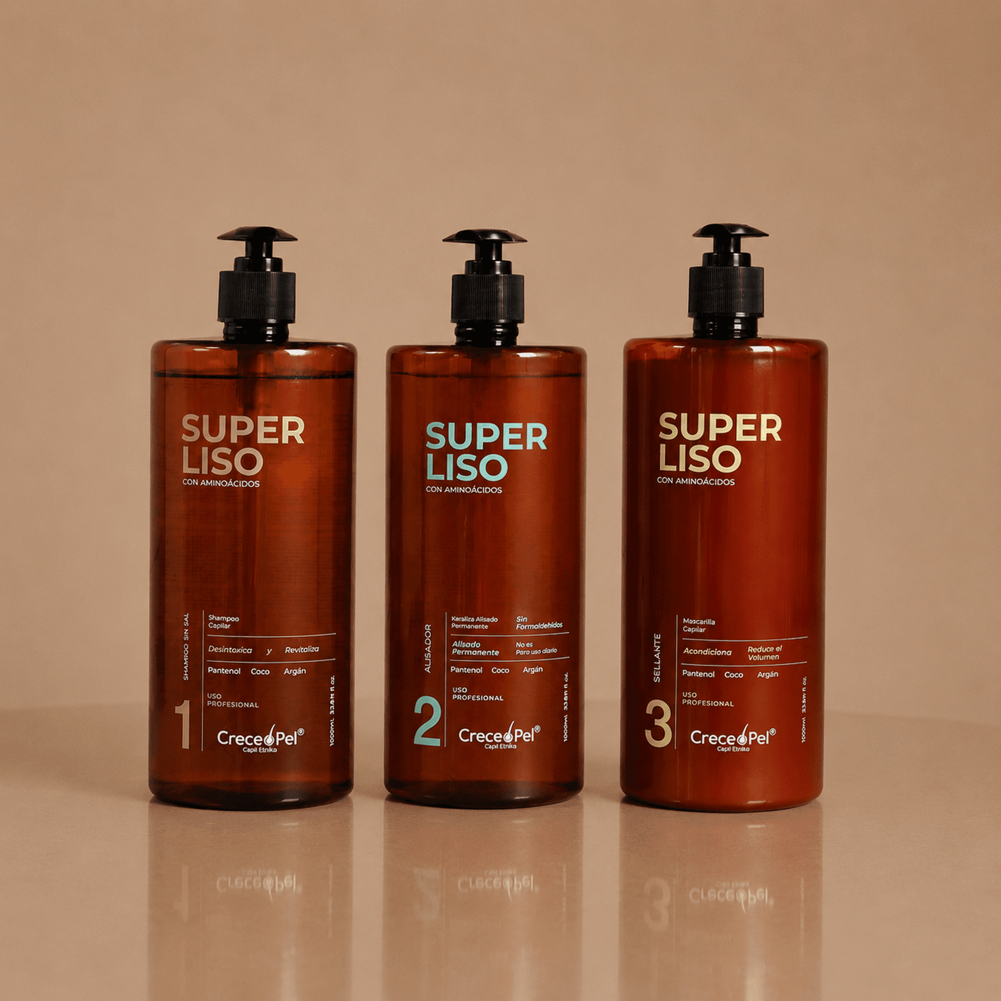 🎁 Kit Super Liso Aminoácidos 1000 ml – Alisado Orgánico Profesional (20% off) - SAYII